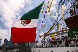 El Buque Escuela Velero ARM Cuauhtémoc está de visita en San Diego