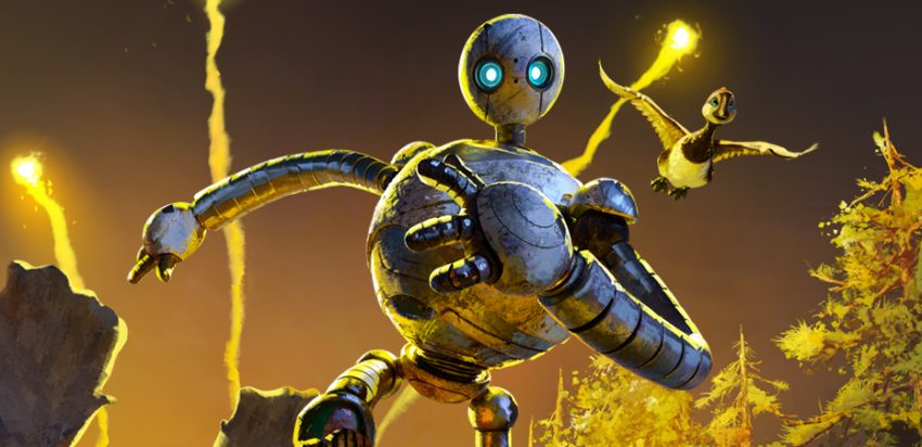 Un robot corriendo