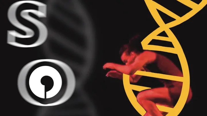 Diseño con un hombre que danza