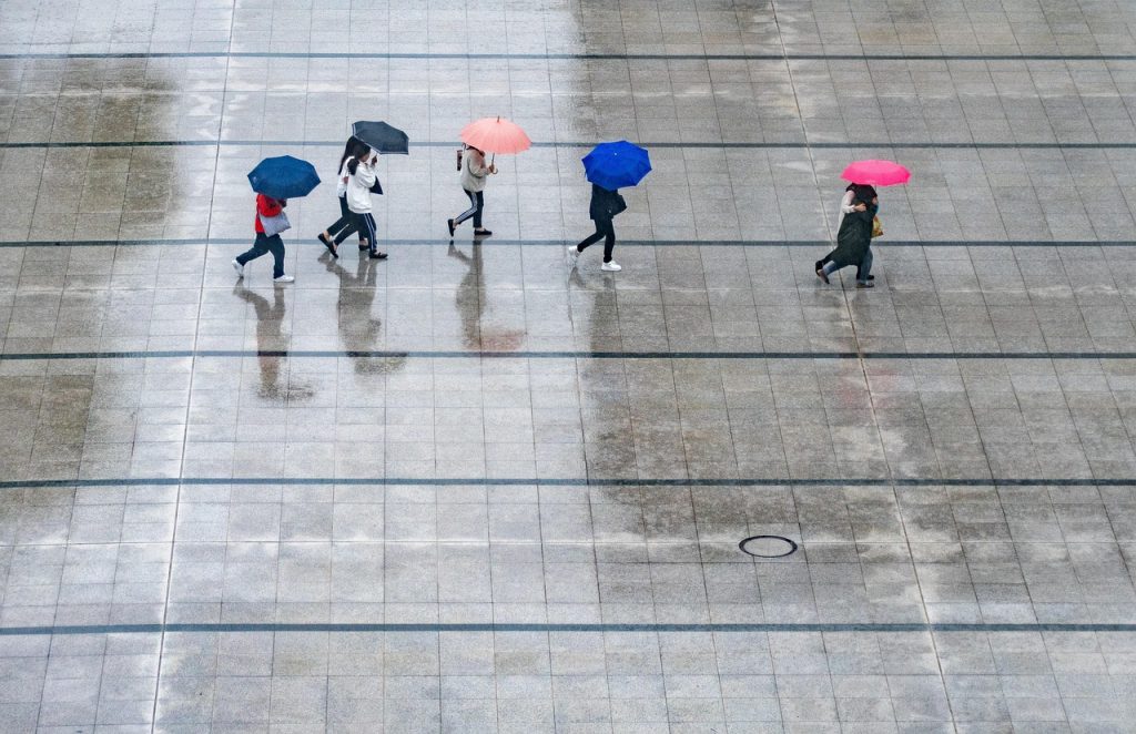rain, people, umbrellas, wet, weather, thunderstorm, rain, rain, rain, nature, rain, rain